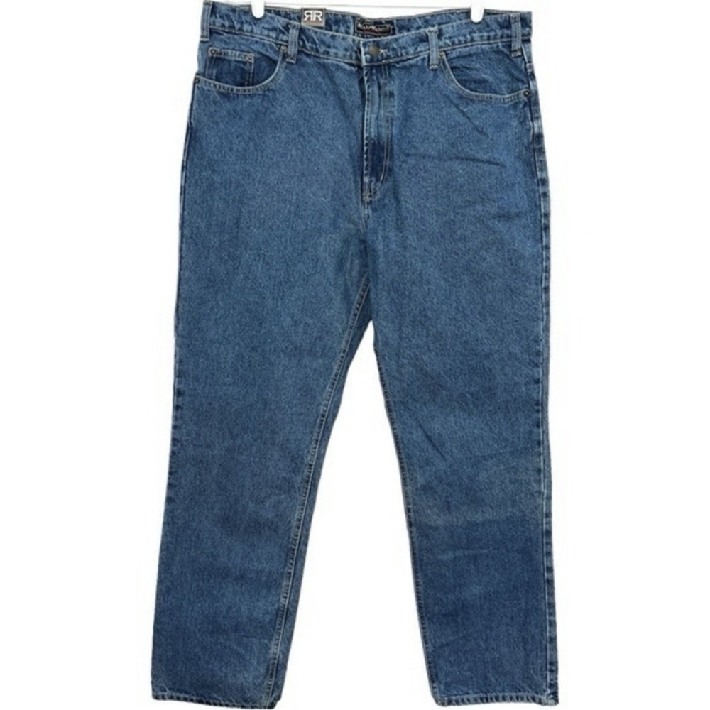Real Ranch Workwear Men's Regular Fit Jeans Size 40x34 Blue Cotton Denim NWT